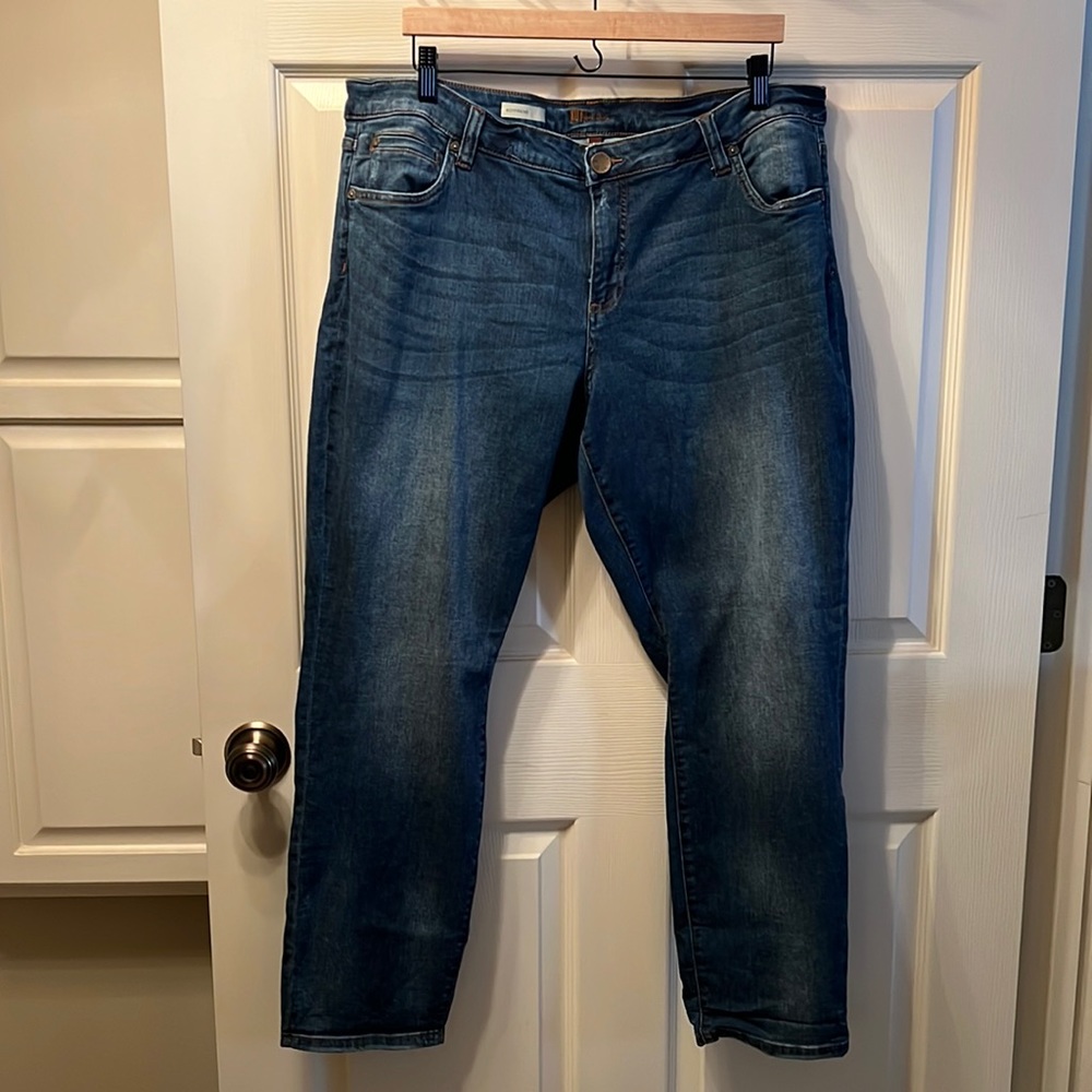 Distressed jeans/ worn one time